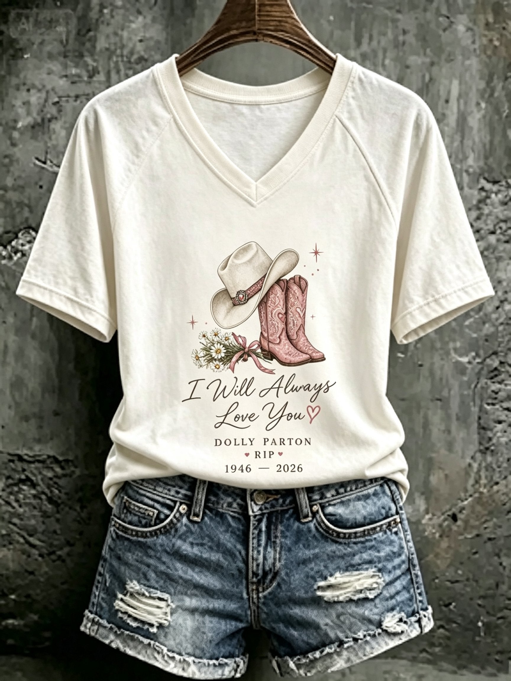 Women's Rip Dolly Parton Printed T-shirt
