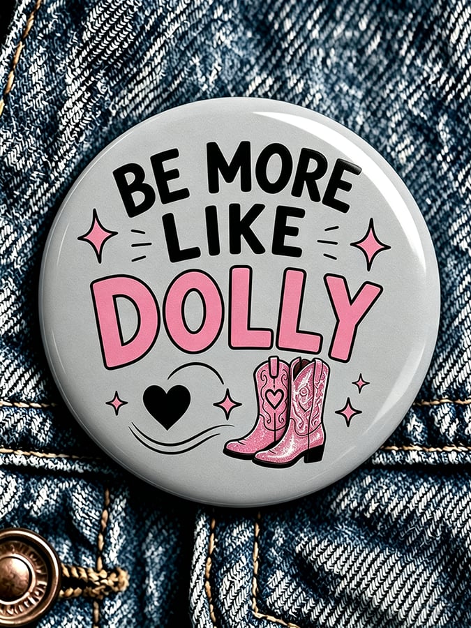Forever Our Queen of Country Print Button