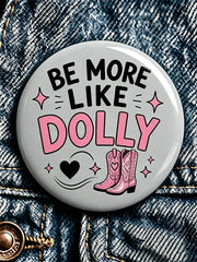 Forever Our Queen of Country Print Button