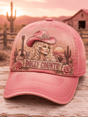 Tribute to Country Music Legend Dolly Parton Printed Hat
