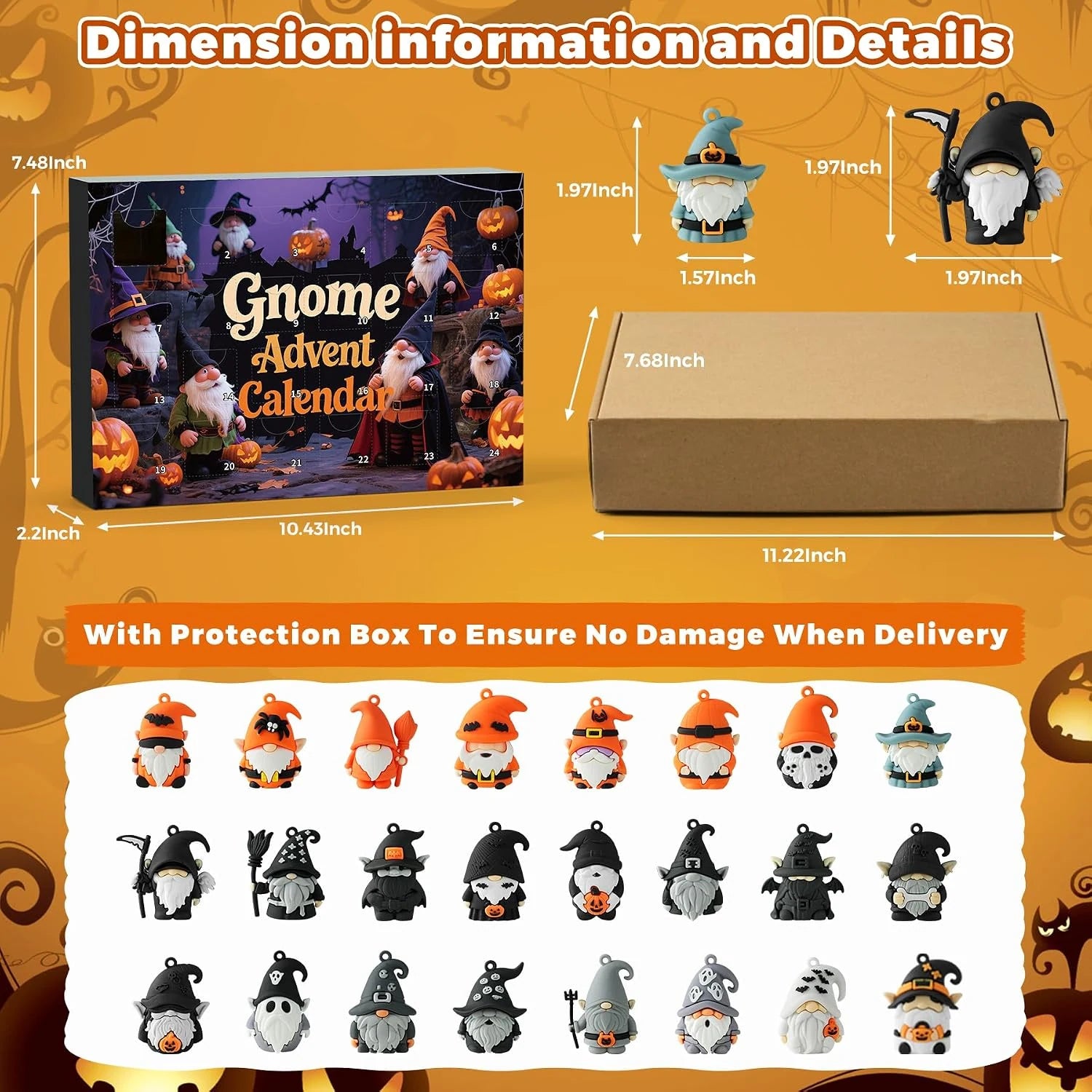 2026 Halloween Gnome Advent Calendar - 24-Day Countdown