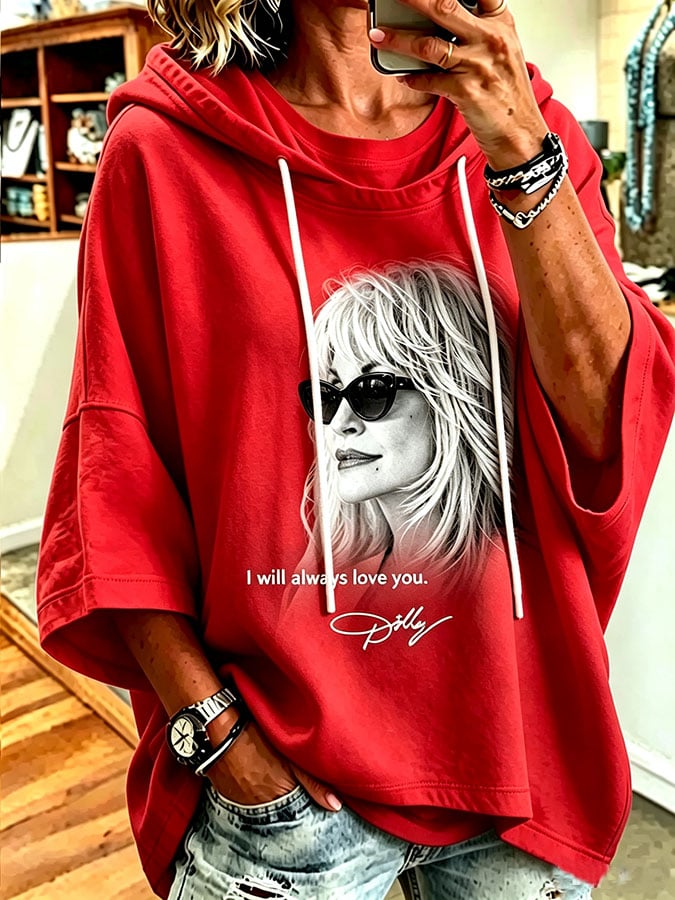 Women's Casual Printed Loose Sweatshirt