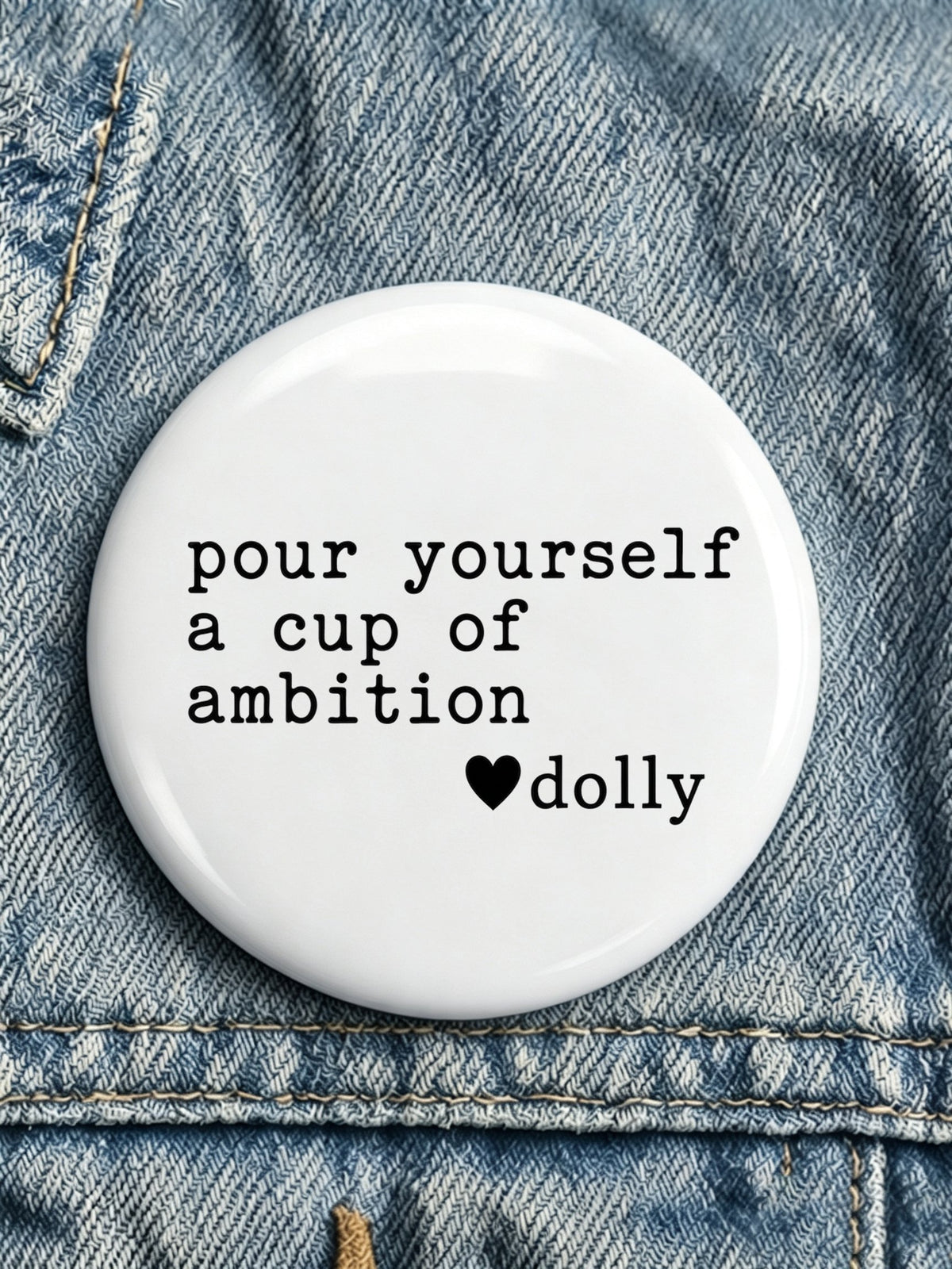 Forever Our Queen of Country Print Button