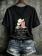 Women's Rip Dolly Parton Printed T-shirt