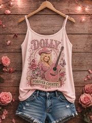 Women’s Printed Tank Top, Tribute to Country Music Legend Dolly Parton