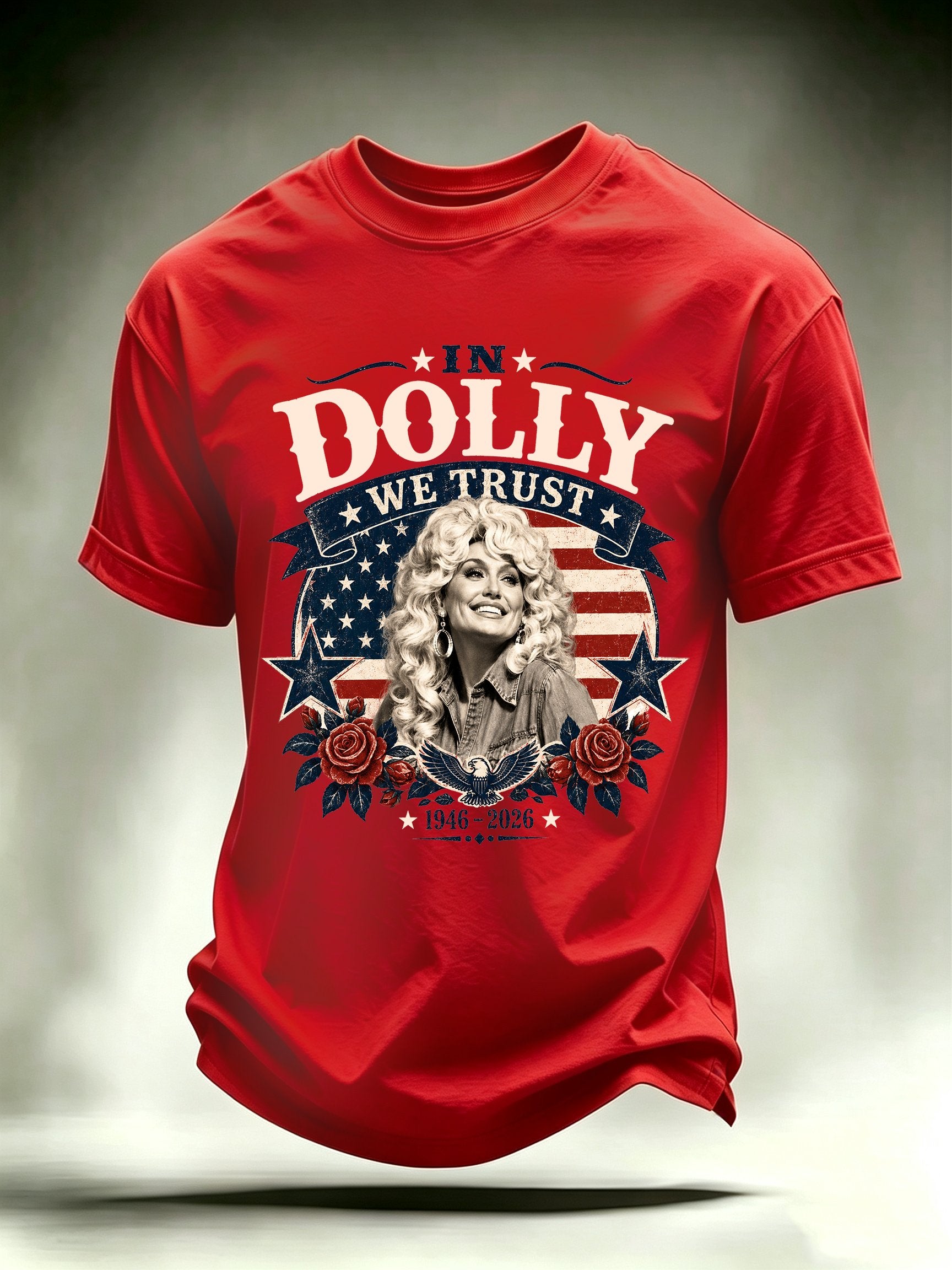 Men's Vintage Country Music Tribute Parton Tour T-Shirt