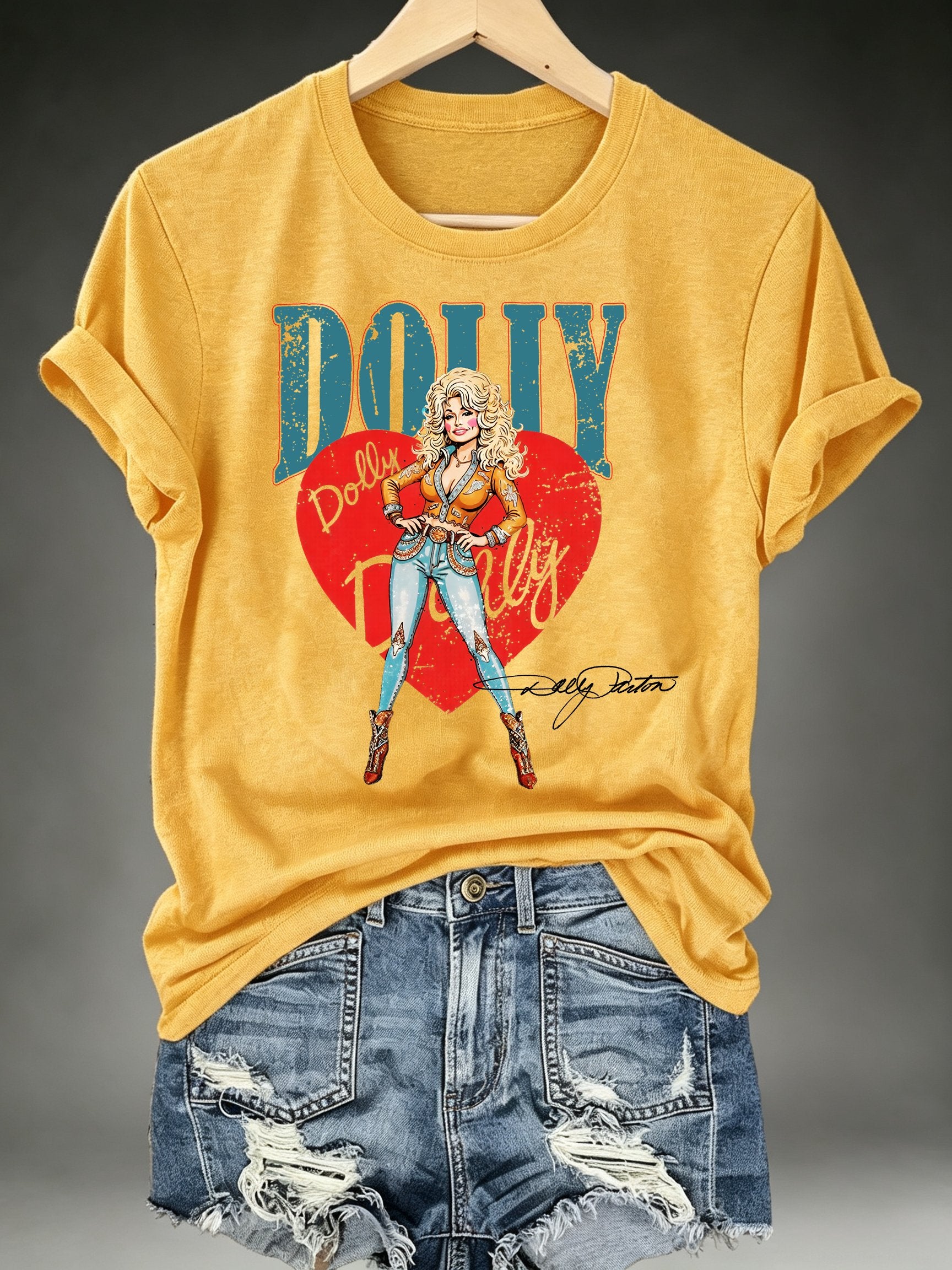 Women's Vintage Country Music Tribute Parton Tour T-Shirt