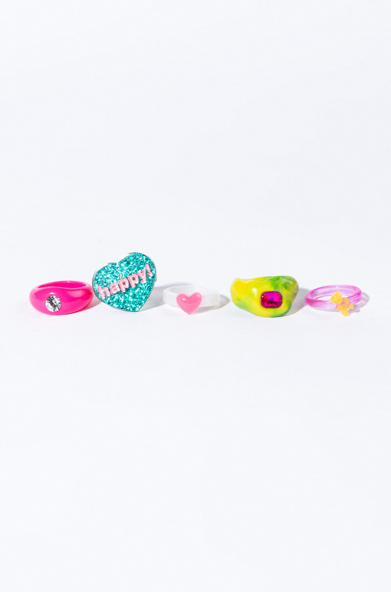 HAPPY! CANDYLAND RING SET