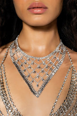 I LIKE WHAT I SEE RHINESTONE HANDKERCHIEF CHOKER