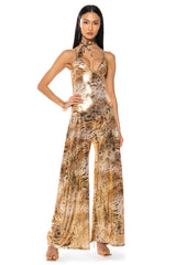 I ONLY WEAR LEOPARD JUMPSUIT