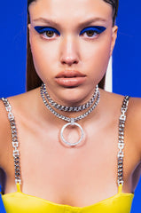 ICE ICE RHINESTONE CHAIN CHOKER