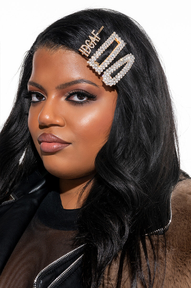 IDGAF HAIR CLIP SET