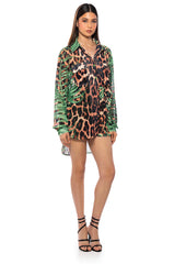 IN PARADISE OVERSIZED FLOWY BLOUSE