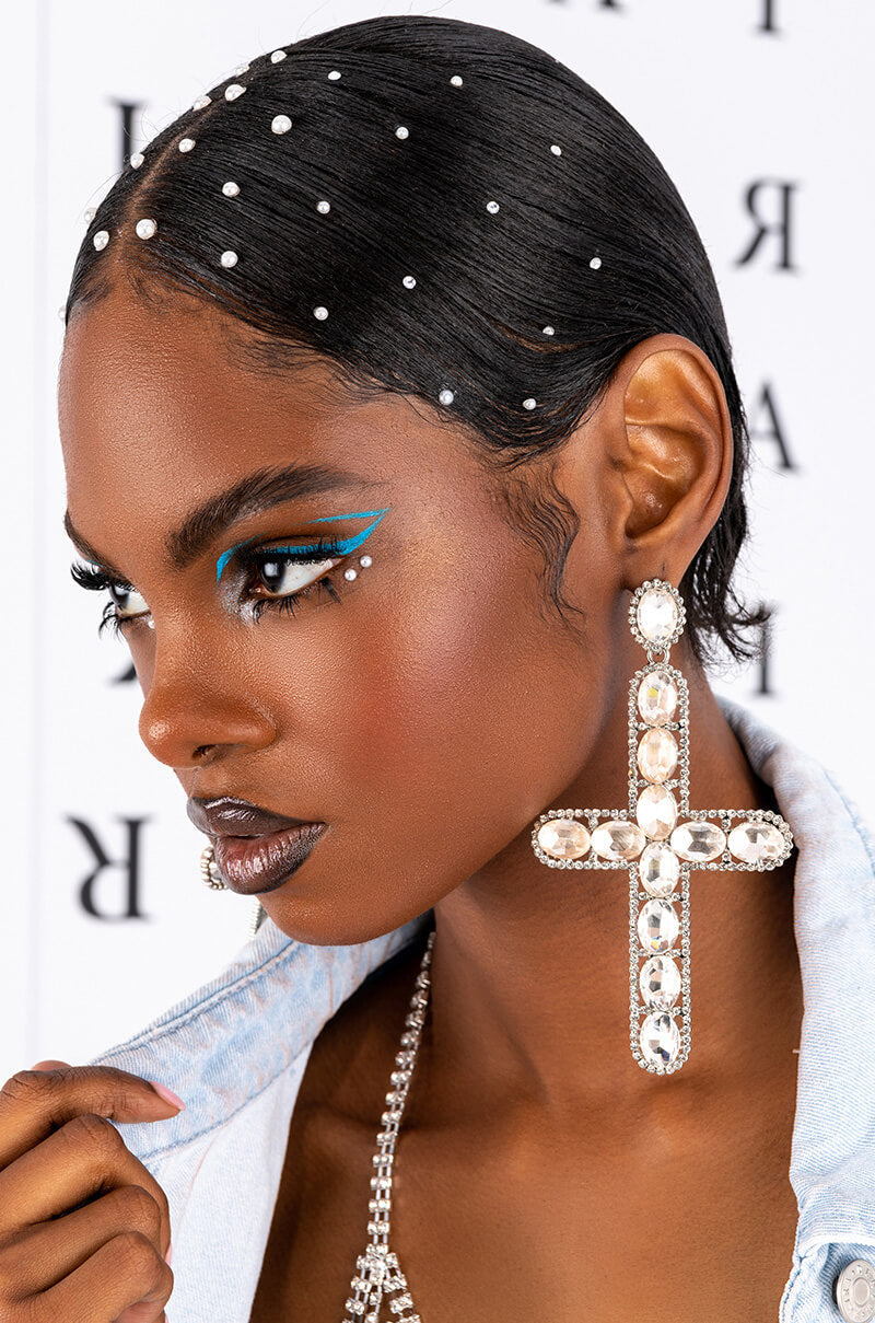ISSA LOOK RHINESTONE EARRING