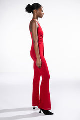 ROSELYN TIE FRONT SLEEVELESS JUMPSUIT