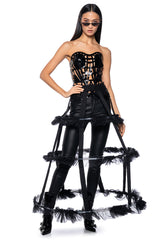 KARMA VINYL CORSET TOP