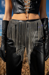 LAWLESS WESTERN RHINESTONE FRINGE BELT