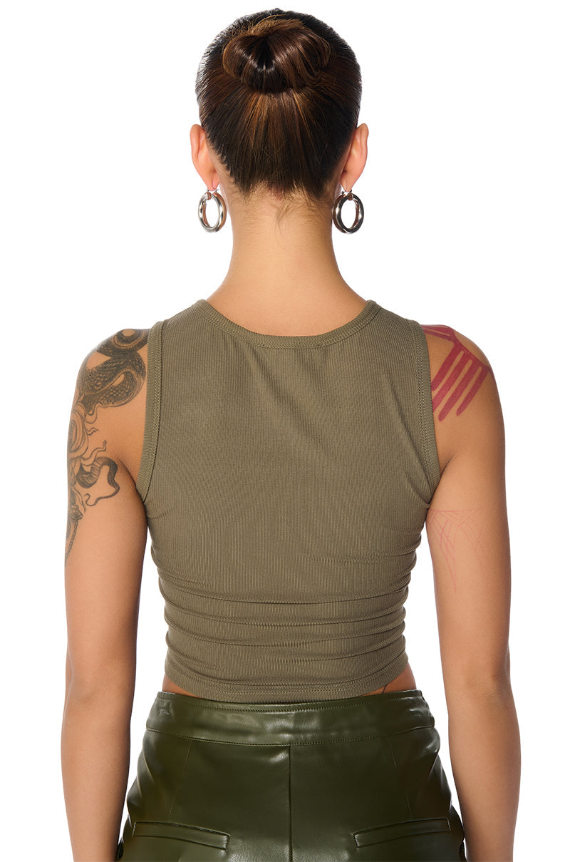LAYNE LACE UP TANK