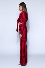 LIMITLESS OVERSIZED SATIN JUMPSUIT