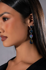 LOVE DONT COST A THING RHINESTONE DROP EARRINGS