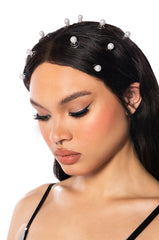 MORE IS MORE PEARL SPIRAL HAIR GEMS