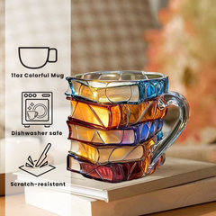 Unique 3D Happiness Mug for Reading Enthusiasts