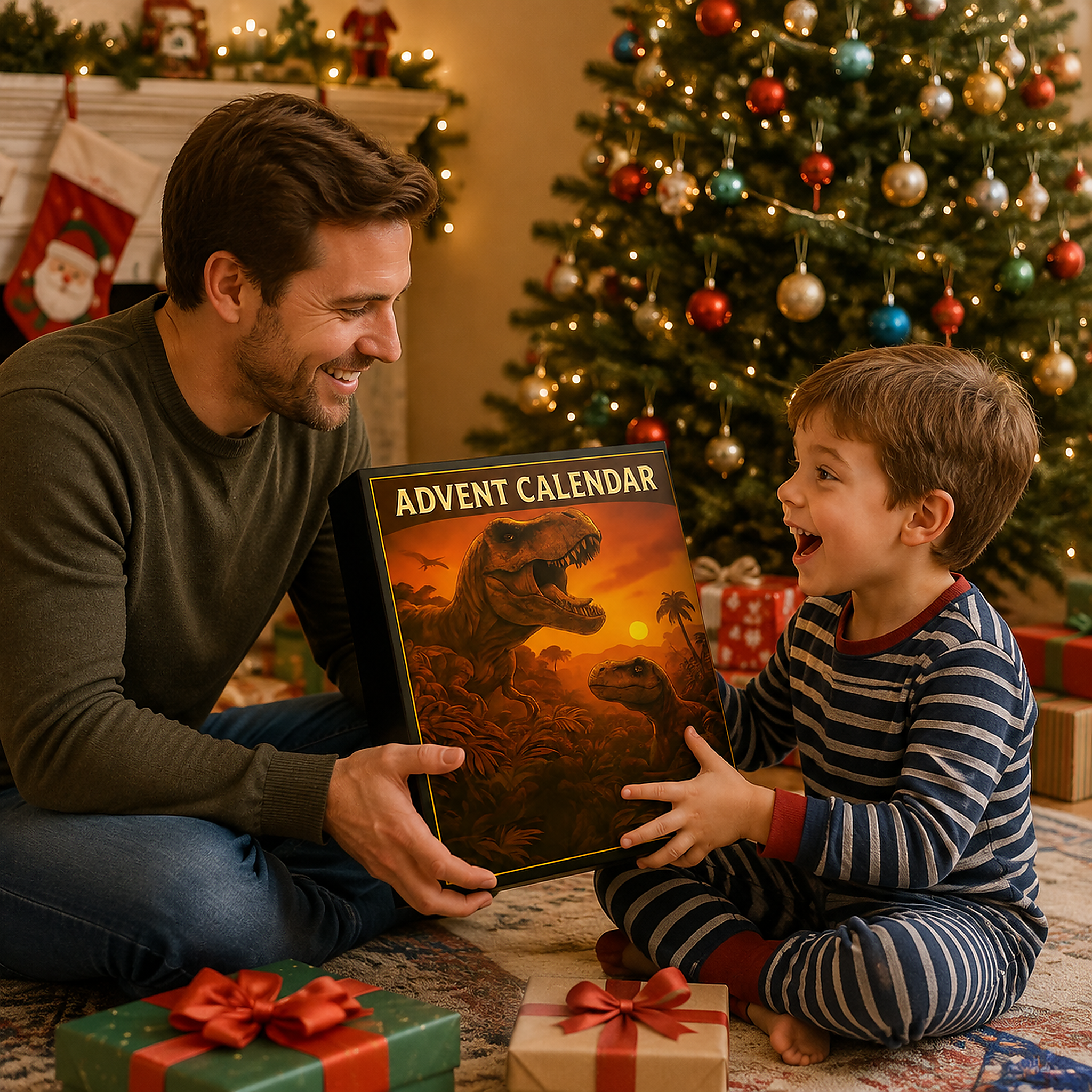 🦖Dinosaur Advent Calendar, 24‑Day Christmas Countdown Calendar