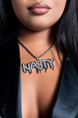 NASTY RHINESTONE NECKLACE