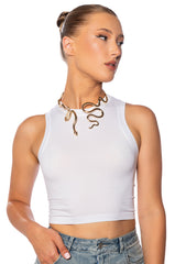 PAXTON TERRI TANK TOP IN WHITE
