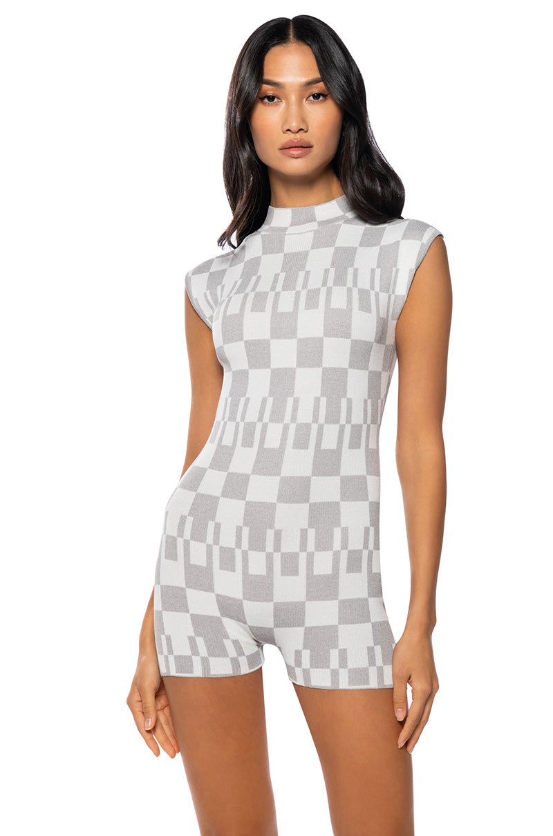 PENTHOUSE QUEEN KNIT ROMPER