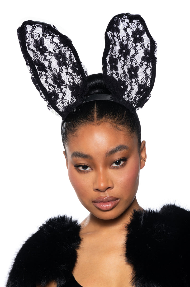 PLAYGIRL LACE BUNNY EARS