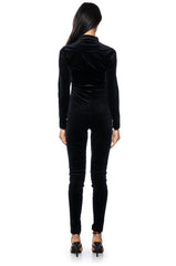 SMOOTH OPERATOR VELVET JUMPSUIT