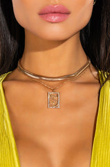 SNAKE CHARM PENDENT NECKLACE