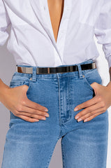 SNATCHED SILVER WAIST BELT