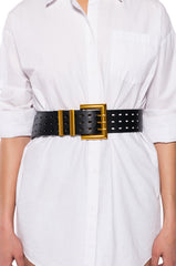 SNEAK ATTACK FAUX LEATHER BELT