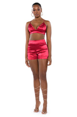 SPRING SATIN BRALETTE