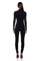 STEP UP ZIP FRONT JUMPSUIT