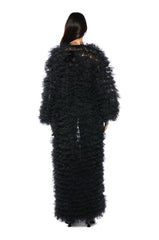 TAKE A BOW AVANT GARDE RUFFLE TRENCH