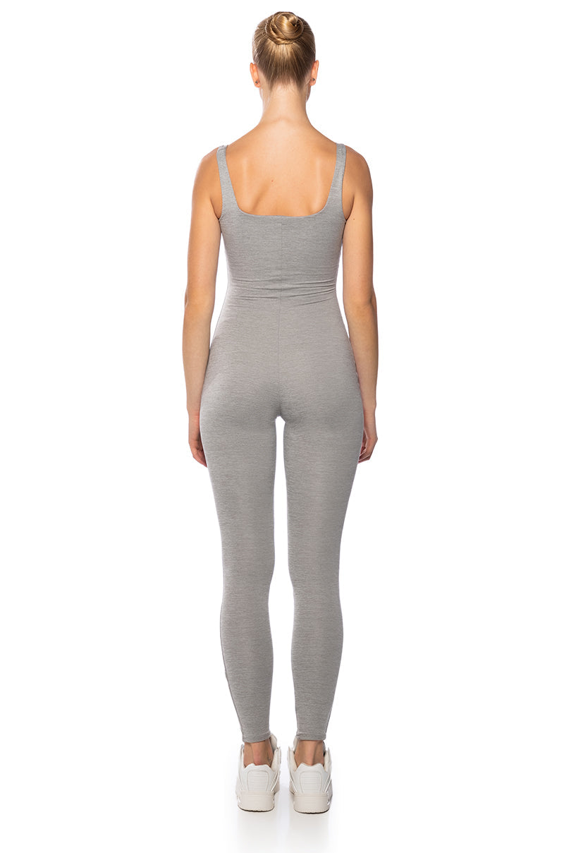 TALIA DOUBLE LAYER FITTED JUMPSUIT