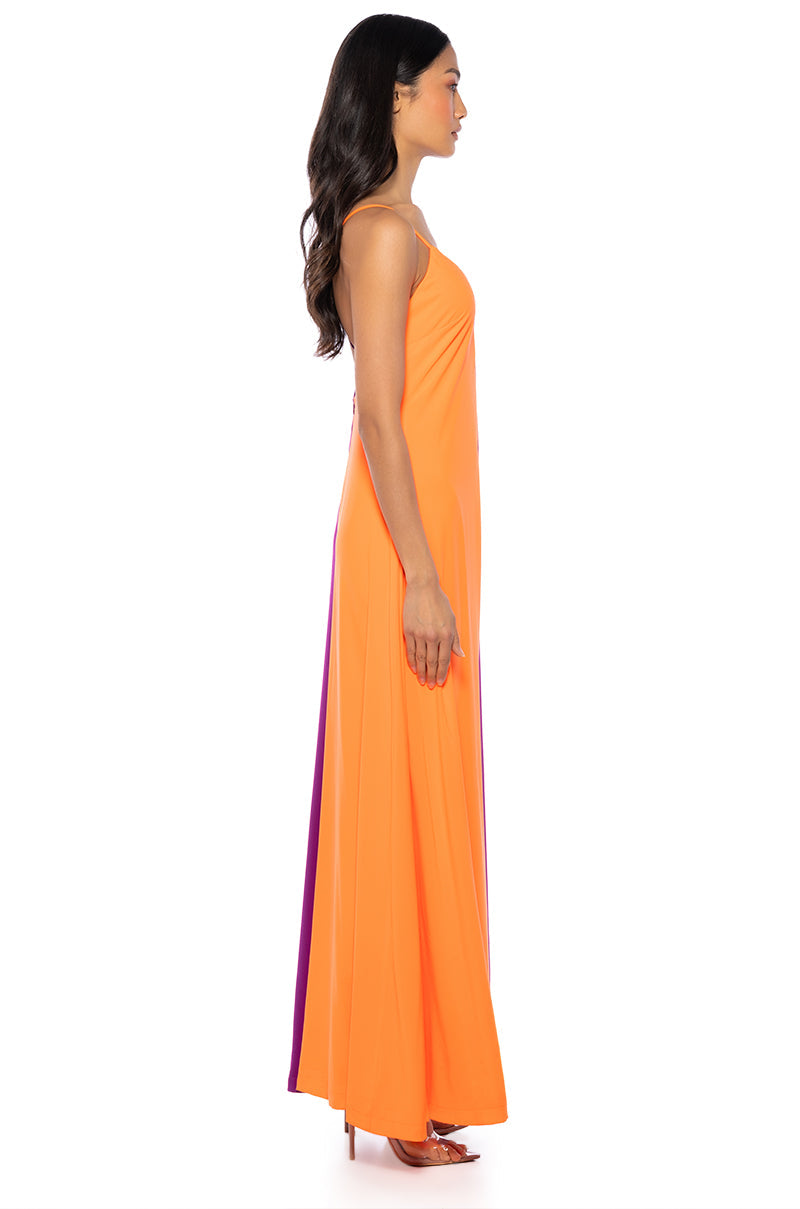 TATIANA COLOR BLOCKED SLEEVELESS JUMPSUIT