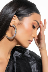 WHAT ME GO BLING HOOP EARRINGS