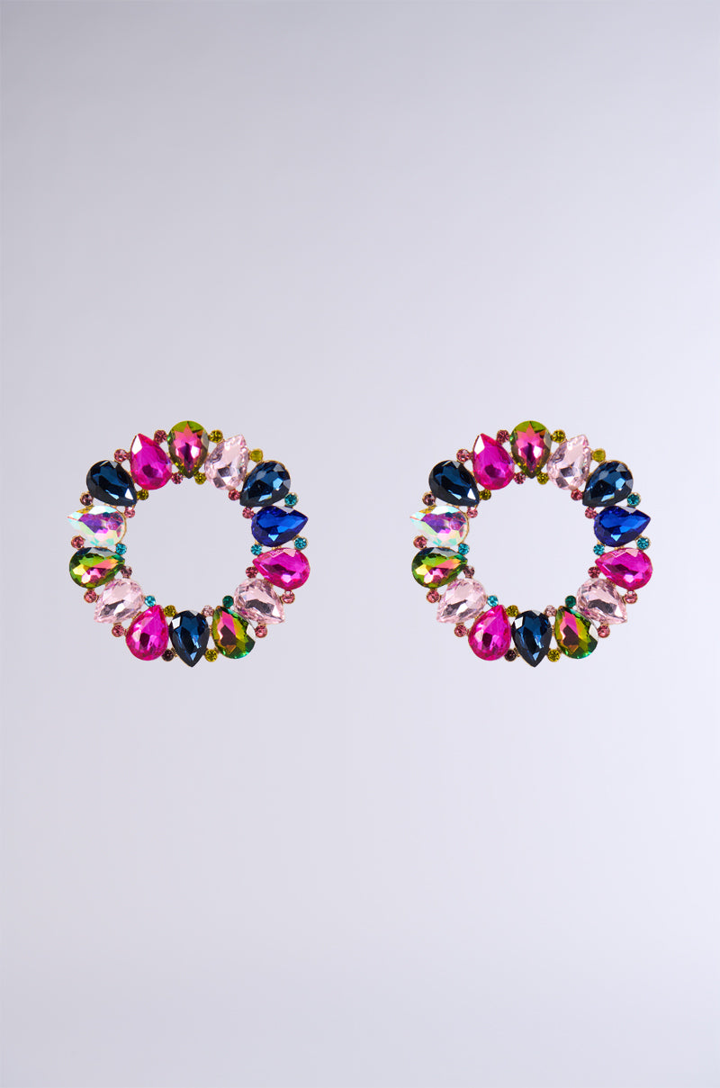 WHERES THE PARTY EMBELLISHED STATEMENT EARRINGS